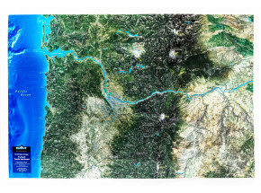 Portland - Pacific Northwest – 3D Earth Image Map