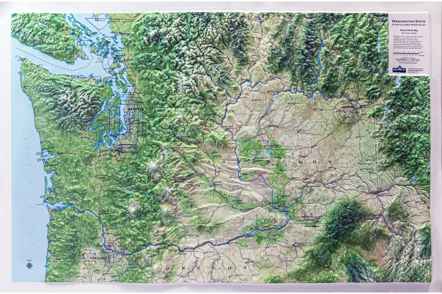 Washington State 3D Map – Airports & Airspace Version